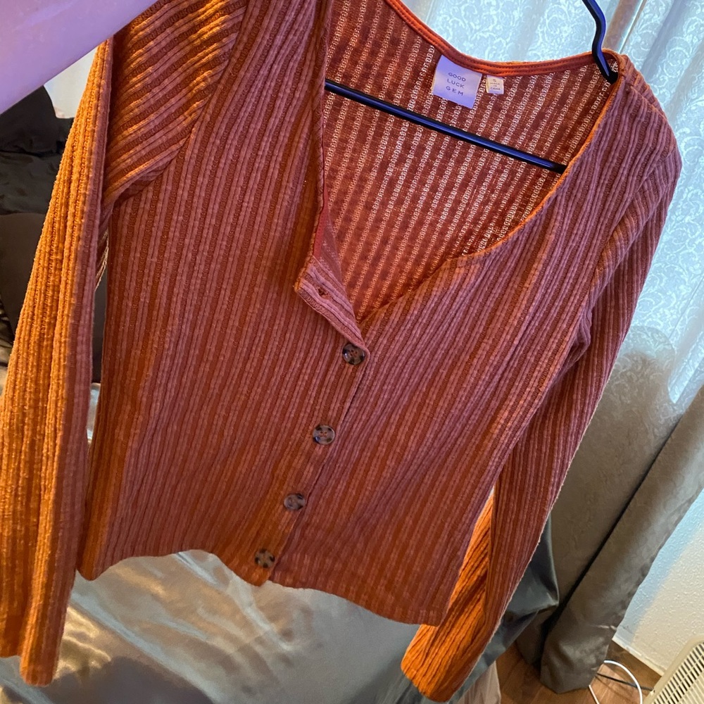 Burnt Orange long sleeve top